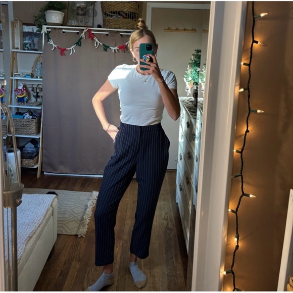 Target a new say stretch pin striped high waisted trousers - Picture 2 of 15